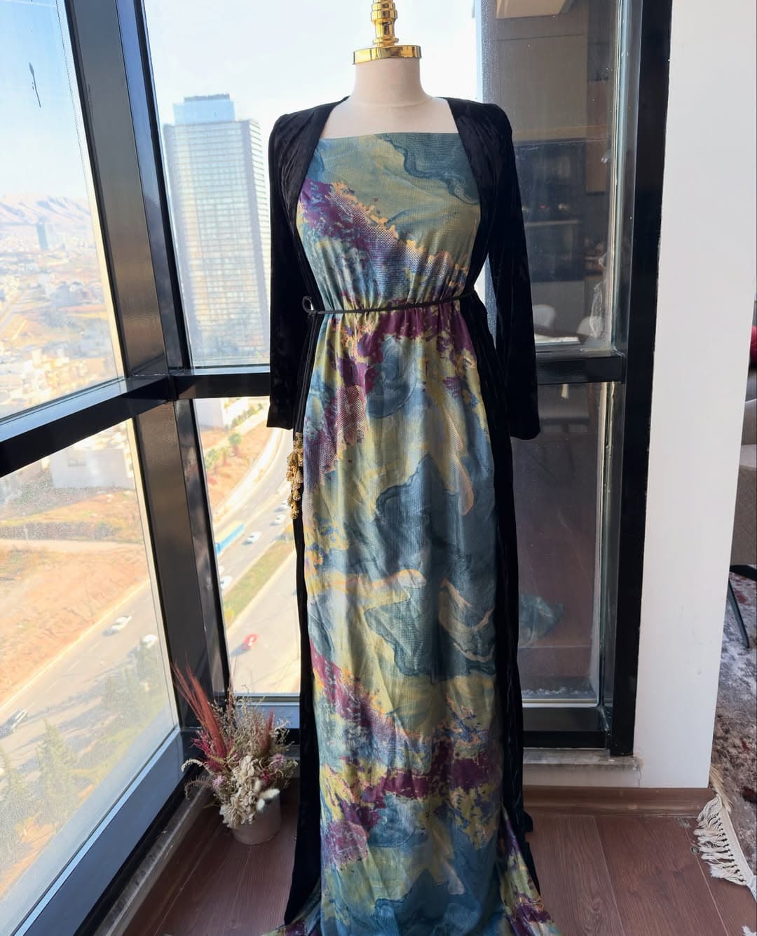 Zagros Marble Gown